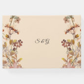 Herfst Boho Wildflower bruiloft Gastenboek (Achterkant)