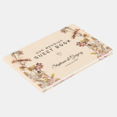 Herfst Boho Wildflower bruiloft Gastenboek (Hoek)
