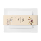 Herfst Boho Wildflower bruiloft Uitnodigingen Wikkel (Voorkant Voorbeeld)