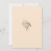 Herfst Boho Wildflower Foto Bruiloft Save The Date (Achterkant)