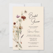 Herfst Boho Wildflower Vrijgezellenfeest Kaart (Voorkant)