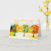 Herfst bomen, aangepast kaart (Gele Bloem)