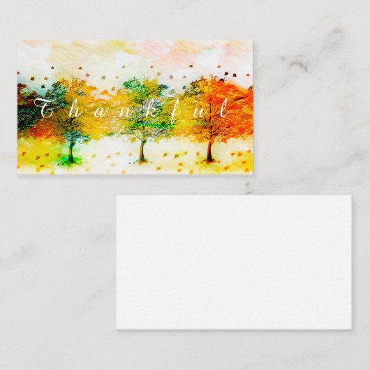 Herfst bomen aangepaste briefkaart (Voorkant / Achterkant)