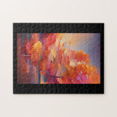 Herfst bomen gouden roos sinaasappel legpuzzel (Horizontaal)