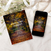 Herfst Bomen Herfst Equinox Viering Kaart