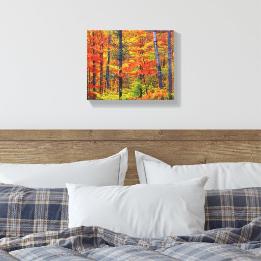 Herfst bomen omwikkeld canvas (Insitu (Slaapkamer))