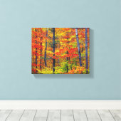 Herfst bomen omwikkeld canvas afdruk (Insitu (Houten vloer))