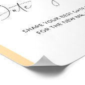 Herfst boog date nachtelijke ideeën. Datum jar bru Poster (Hoek)