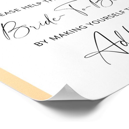 Herfst boog - help de drukke bruid Adres Poster (Hoek)