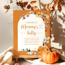 Herfst boog hoe groot is het poster van mama's bui