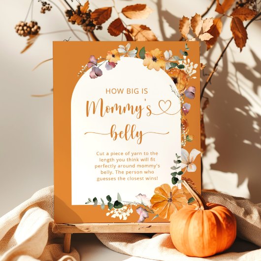 Herfst boog hoe groot is het poster van mama's bui