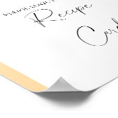 Herfst boog - Uw receptkaart hier Poster (Hoek)