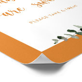 Herfst boogpompoen baby's zijn zoete posters (Hoek)