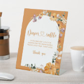 Herfst boogpompoen Doordrukbord Reclamebord Met Voetstuk (Insitu)