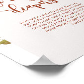 Herfst boogpompoen Late night diapers game Poster (Hoek)