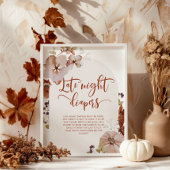 Herfst boogpompoen Late night diapers game Poster