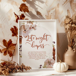 Herfst boogpompoen Late night diapers game Poster