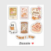 Herfst Bookish Ghost Reading Set Sheet Sticker (Vel)