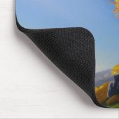 Herfst Boom bij Ocean Mousepad Muismat (Hoek)