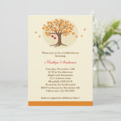 Herfst Boom Bridal Shower-uitnodiging Kaart (Staand voorkant)