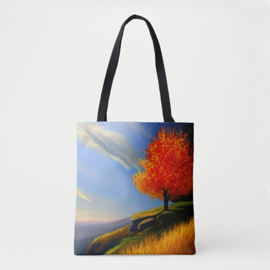 Herfst - Boom door de Canvas tas van de Oceaan (Voorkant)