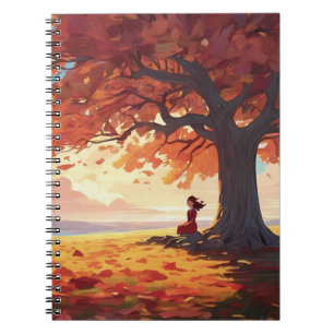 Herfst Boom Gebedsmeisje Notitieboek