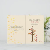 Herfst boom, herfst-tweeledig weddenschapsprogramm (Staand voorkant)