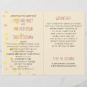 Herfst boom, herfst-tweeledig weddenschapsprogramm (Achterkant)