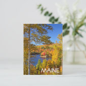Herfst boom landschap, Maine Briefkaart (Staand voorkant)