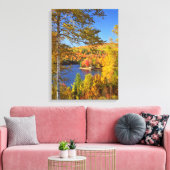 Herfst boom landschap, Maine Canvas Afdruk (Insitu (Woonkamer))