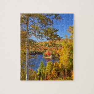 Herfst boom landschap, Maine Legpuzzel