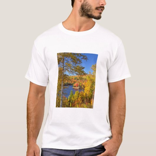 Herfst boom landschap, Maine T-shirt (Voorkant)