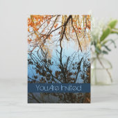 Herfst Boom reflecties Weddenschappen Kaart (Staand voorkant)