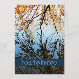 Herfst Boom reflecties Weddenschappen Kaart