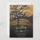  Herfst Boom Rustic Wedding Kaart (Voorkant)