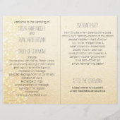 Herfst boom, Rustic Wedding twevoudig Wedding-prog (Achterkant)