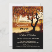 Herfst Boom Uitzicht Uitnodiging Verloving (Voorkant)