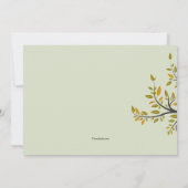 Herfst Boom Verhuisbericht Kaart (Achterkant)