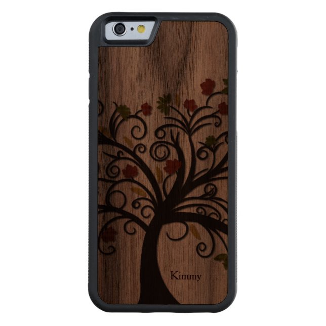 Herfst Boom Wooden iPhone 6 Hoesje (Achterkant)