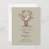 herfst boomoogst save the date aankondigingskaart (Voorkant / Achterkant)