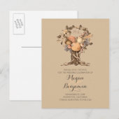  herfst boomoogst save the date aankondigingskaart (Voorkant / Achterkant)