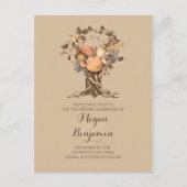  herfst boomoogst save the date aankondigingskaart (Voorkant)