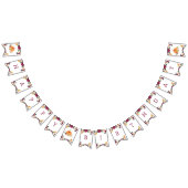 Herfst bordeaux pompoen verjaardagsfeestje bunting vlaggetjes (Alle)