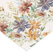 Herfst border met wilde bloemen korte tafelloper (Hoek)