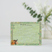 Herfst Border Recipe Custom Card Briefkaart (Staand voorkant)