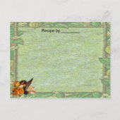 Herfst Border Recipe Custom Card Briefkaart (Voorkant)