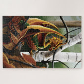 Herfst bos amber draak berken Fantasy Legpuzzel (Horizontaal)