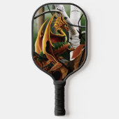 Herfst bos amber draak berken Fantasy Pickleball Paddle (Voorkant)