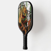 Herfst bos amber draak berken Fantasy Pickleball Paddle (Links)