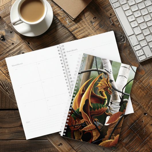 Herfst bos amber draak berken Fantasy Planner